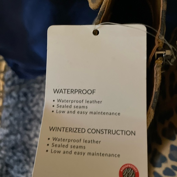 New with tags waterproof leather animal print boots. Sold at Macy’s. - Picture 9 of 12